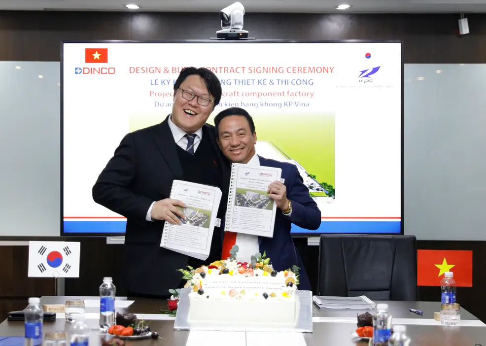 DESIGN & BUILD CONTRACT SIGNING CEREMONY FOR KP AEROSPACE VIETNAM AIRCRAFT COMPONENT FACTORY