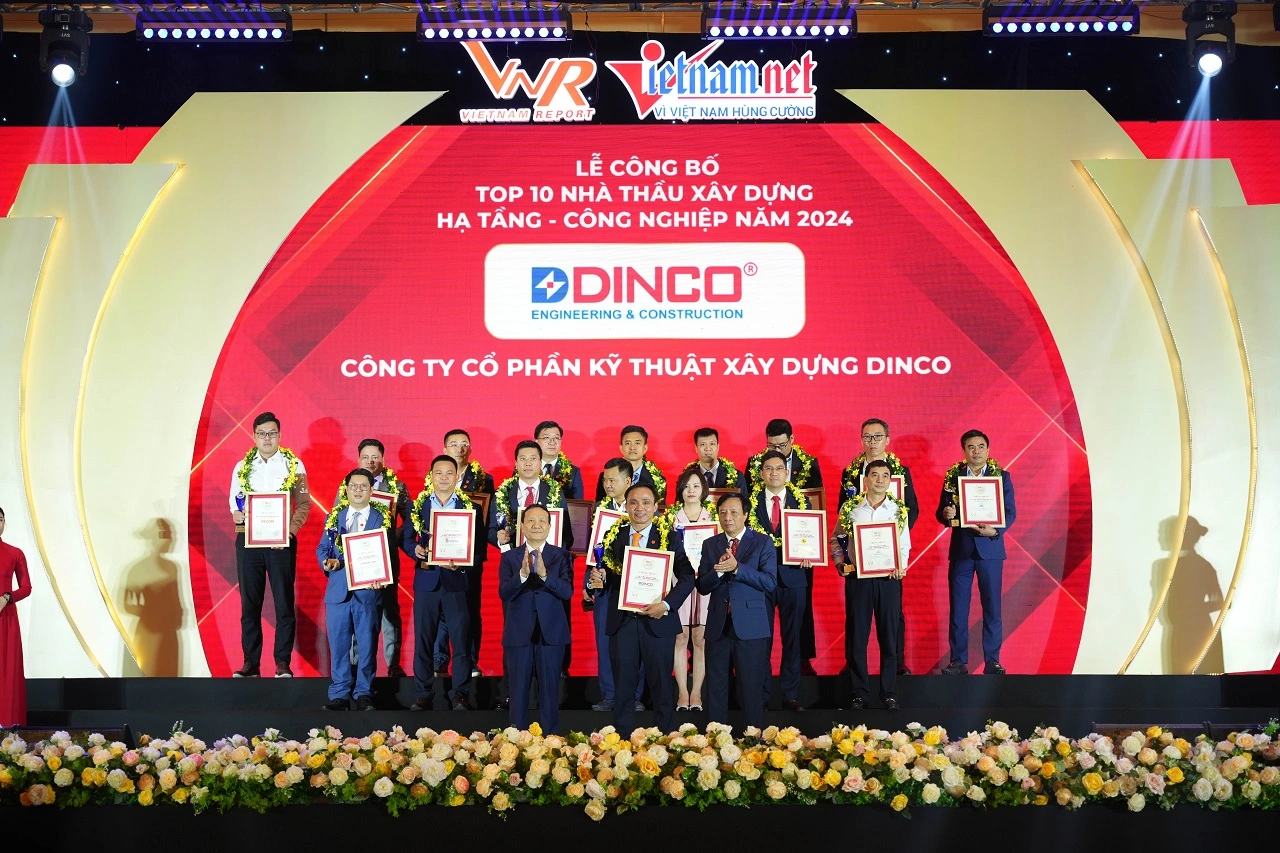 DINCO E&C honored in TOP 10 industrial construction contractors in Vietnam