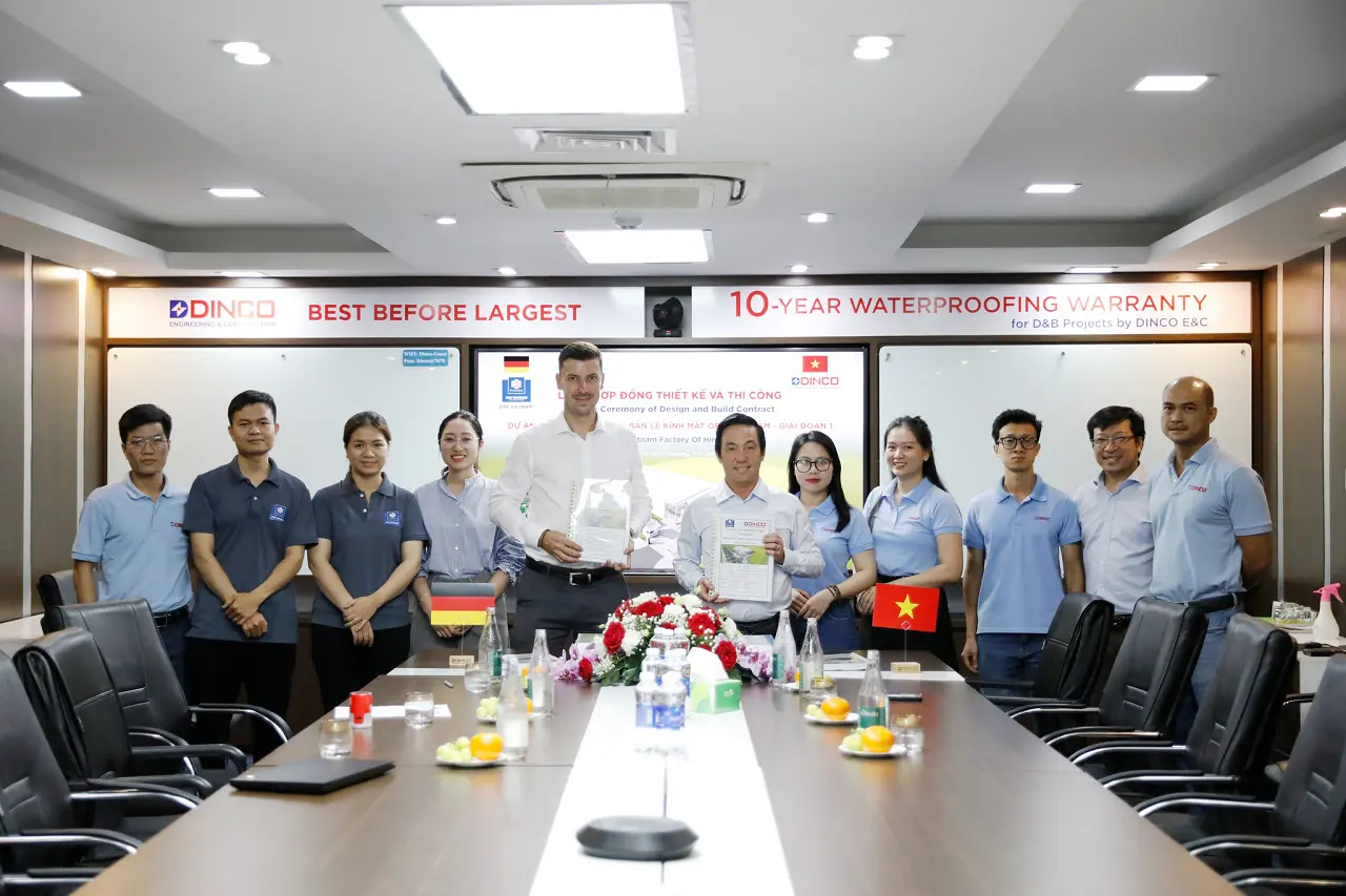 Signing Ceremony of Design and Build contract for OBE Vietnam Factory of Hinges Phase 1 project