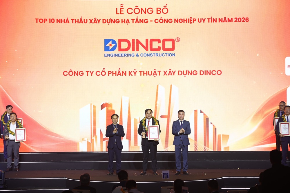 DINCO E&C 荣膺“2026 年越南十大工业建筑承包商”称号