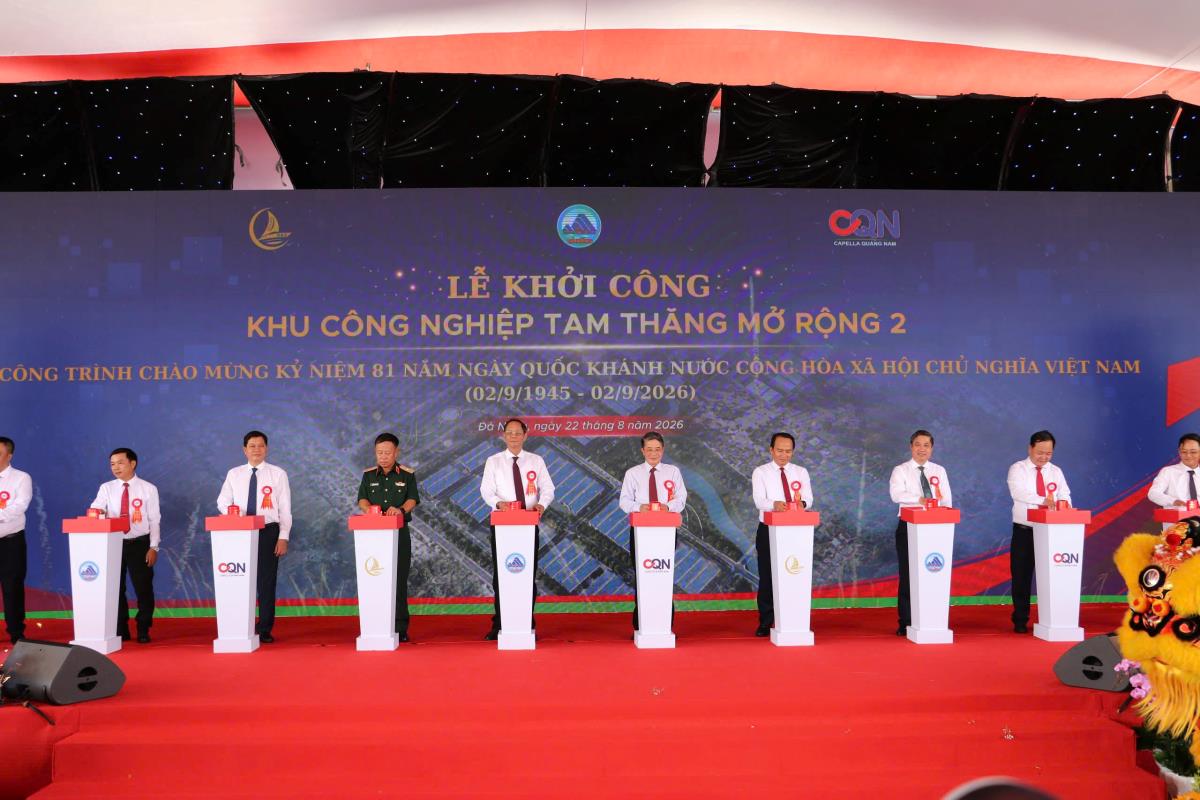 Khởi công dự án Khu công nghiệp Tam Thăng mở rộng 2
