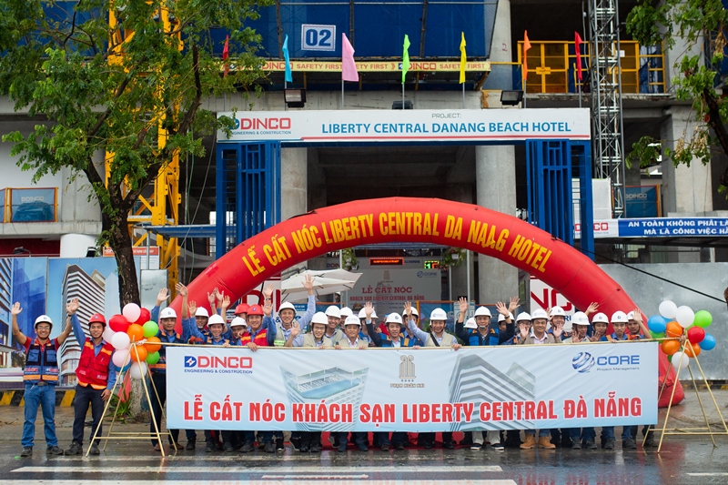 TOPPING OUT CEREMONY OF LIBERTY CENTRAL DA NANG HOTEL