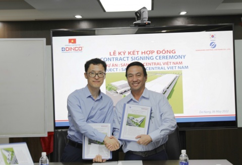 CONTRACT SIGNING CEREMONY OF DESIGN & BUILD WORK FOR SANGSHIN CENTRAL VIETNAM PROJECT