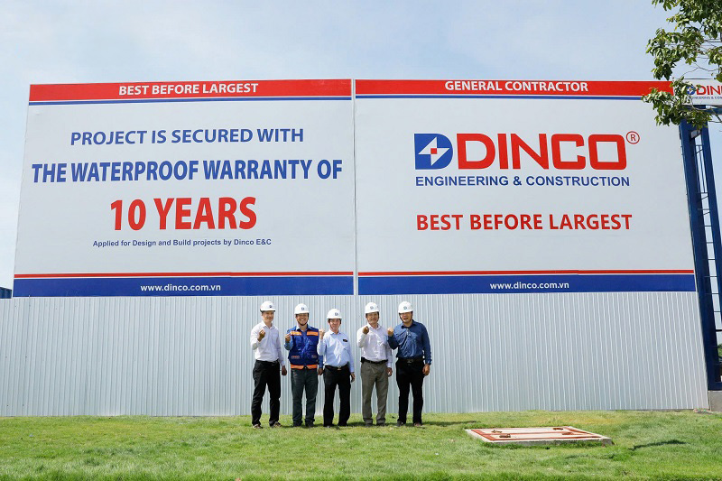 Dinco EC bảo hành thấm dột 10 năm